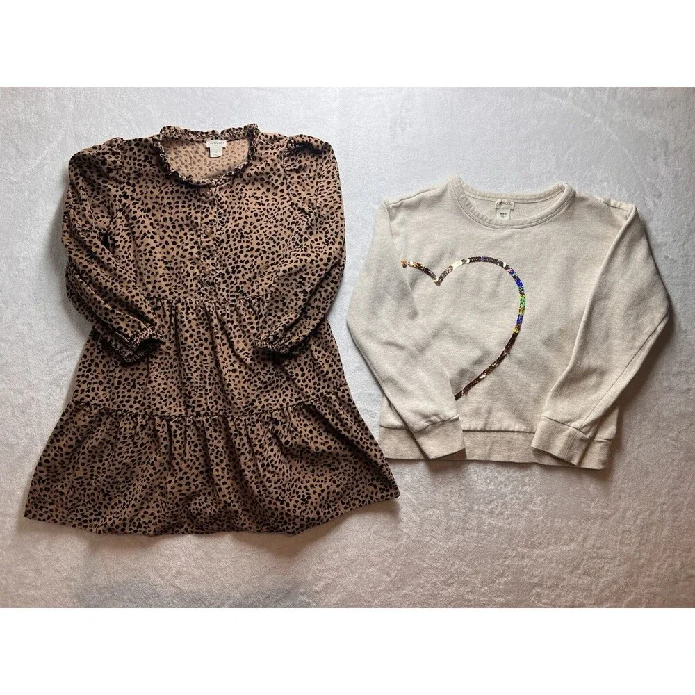 Lot Of J.Crew Kids Crewcut Dress Sweatshirt Size S(7) M(8/9)